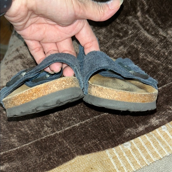 Birkenstock Blue Suede Sandals - Picture 6 of 9